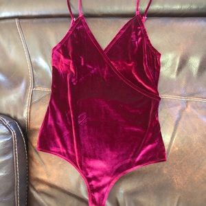 VELVET PINK BODYSUIT TANK